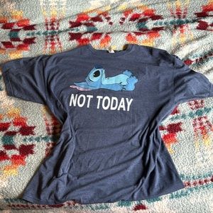 Cute *not today*stitch shirt good for Lounging and as pjs